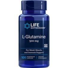 Life Extension L-Glutamine 500mg, 100 capsules
